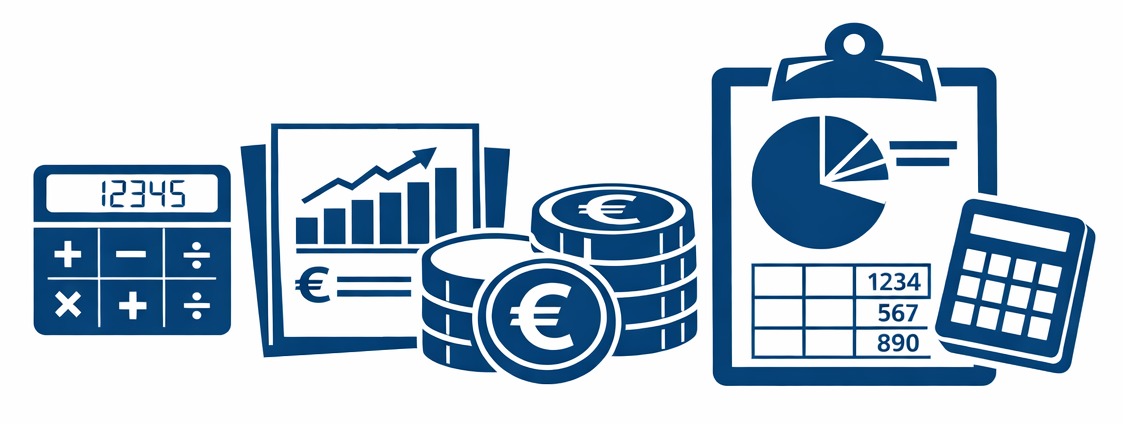 Illustration zu Finanzen und Buchhaltung.